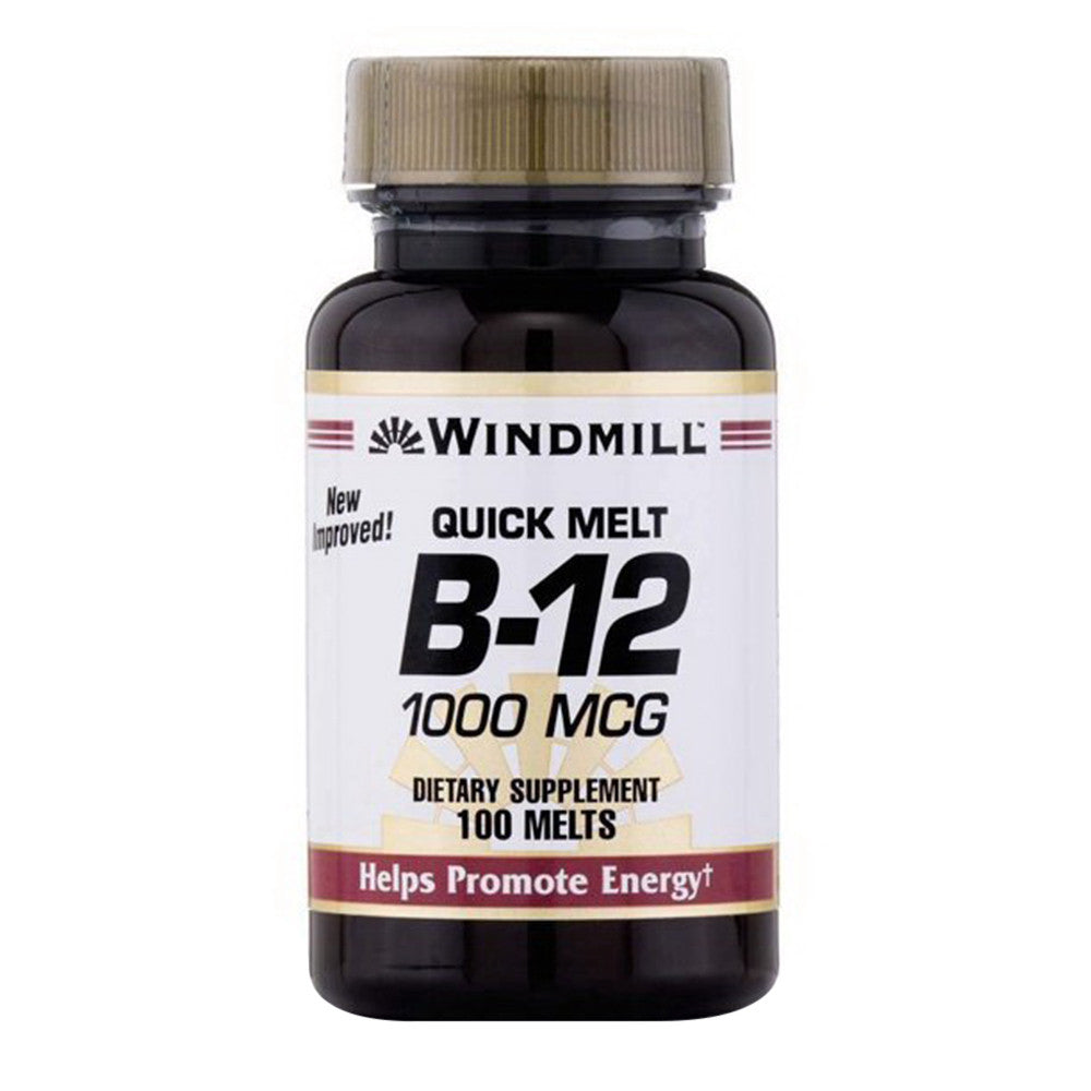 Windmill Sublingual Vitamin B-12 1000 Mcg Dietary Supplement Tablets - 100 Ea